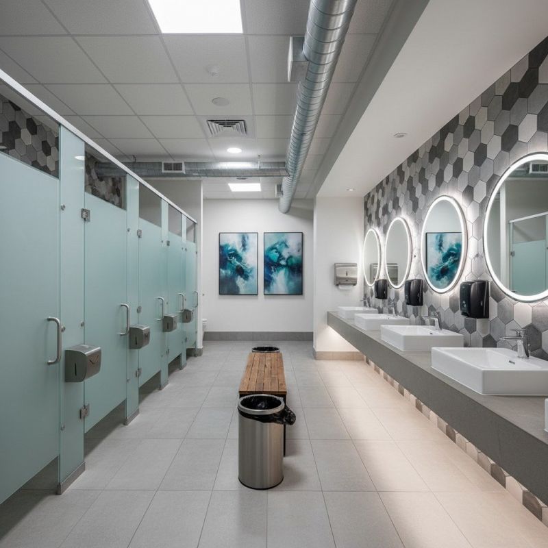 Industrial Bathroom Renovation in North Charleston, SC